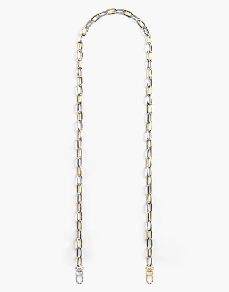 Silver/Gold Paperclip Crossbody Cell Phone Chain