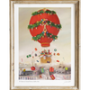 Peppermint Family Christmas Balloon Ride. 8.5"x11" Print