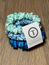 Blue My Mind - Silk Scrunchie Small