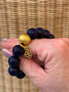 Navy Beaded Brianna Bracelet