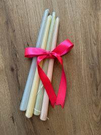 Unscented Taper Candles Set: Candy Set (4)