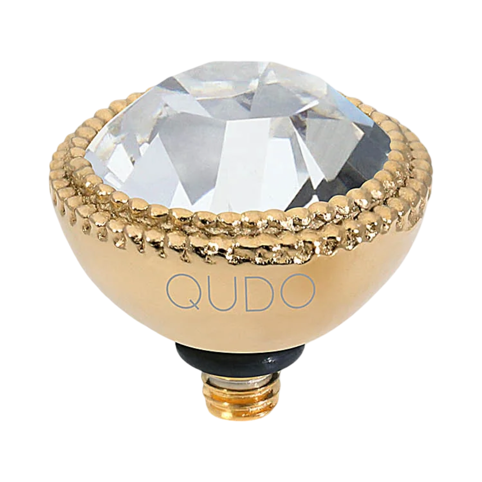 QUDO Fabero Double Beaded Crystal Topper – LG 11mm (Swarovski, Interchangeable)