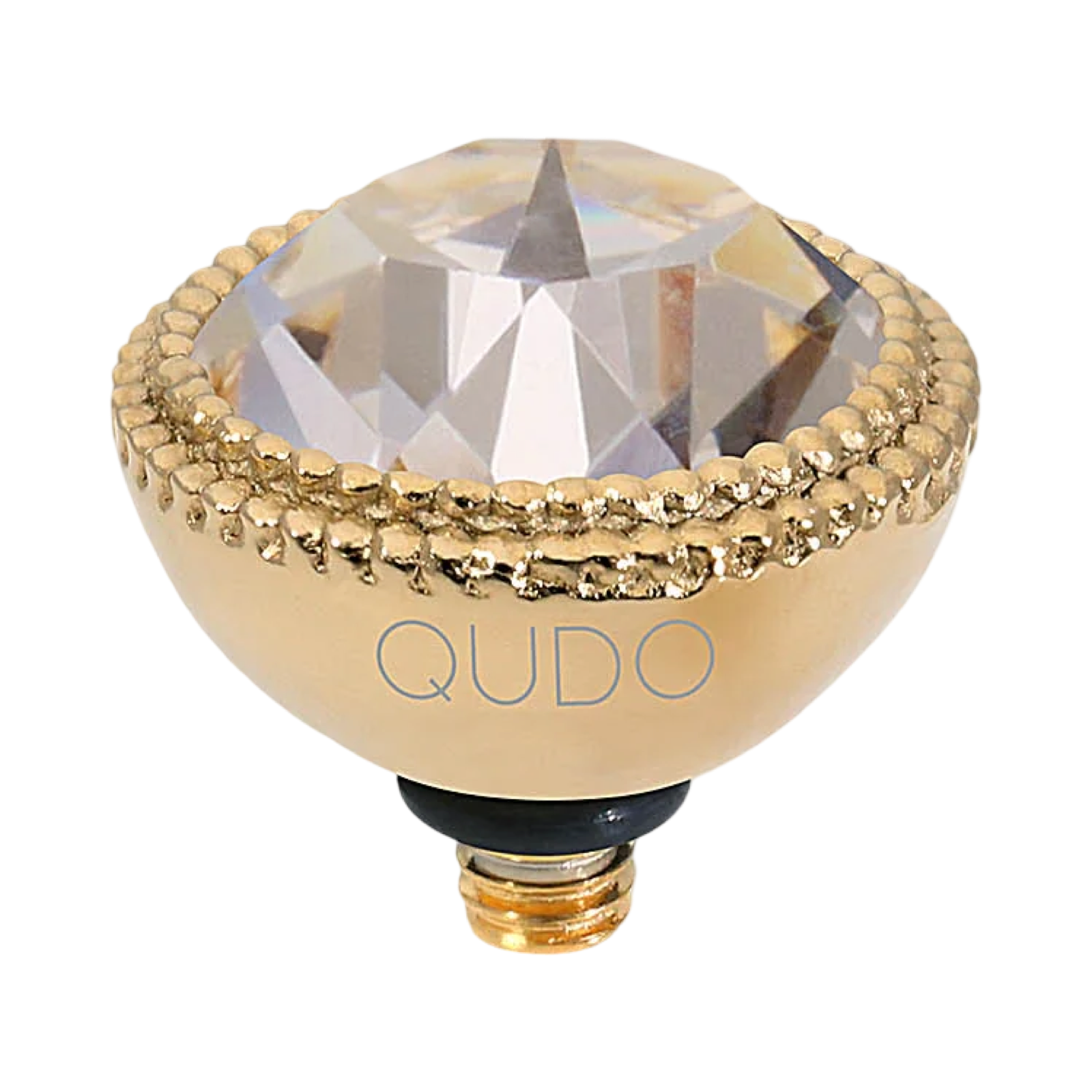 QUDO Fabero Double Beaded Crystal Topper – LG 11mm (Swarovski, Interchangeable)