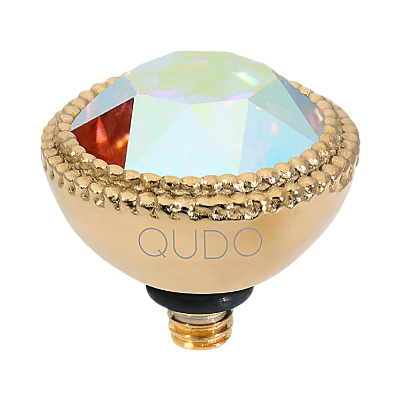 QUDO Fabero Double Beaded Crystal Topper – LG 11mm (Swarovski, Interchangeable)