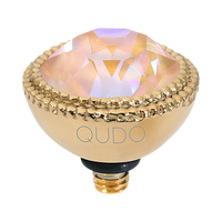 QUDO Fabero Double Beaded Crystal Topper – LG 11mm (Swarovski, Interchangeable)