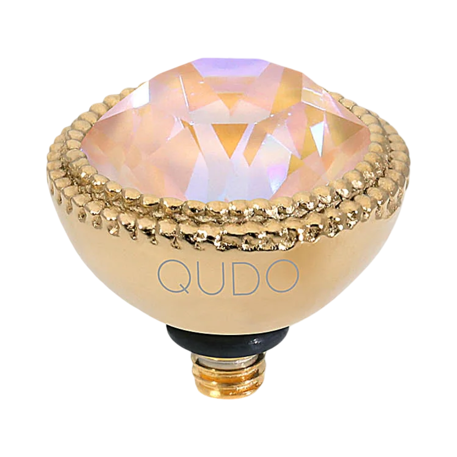 QUDO Fabero Double Beaded Crystal Topper – LG 11mm (Swarovski, Interchangeable)