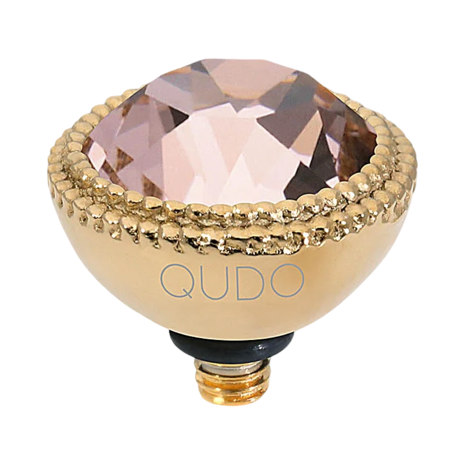 QUDO Fabero Double Beaded Crystal Topper – LG 11mm (Swarovski, Interchangeable)