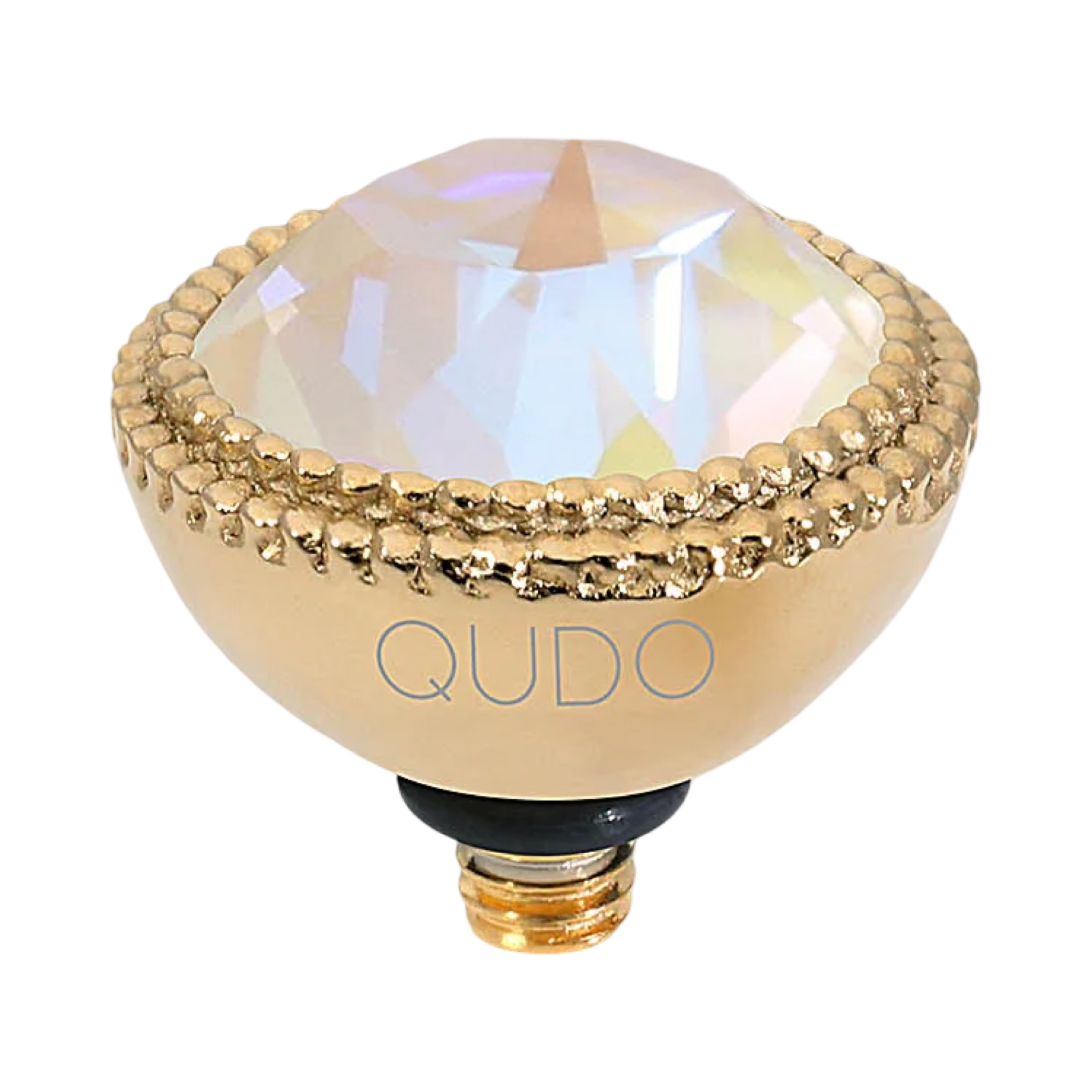 QUDO Fabero Double Beaded Crystal Topper – LG 11mm (Swarovski, Interchangeable)