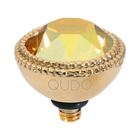 QUDO Fabero Double Beaded Crystal Topper – LG 11mm (Swarovski, Interchangeable)
