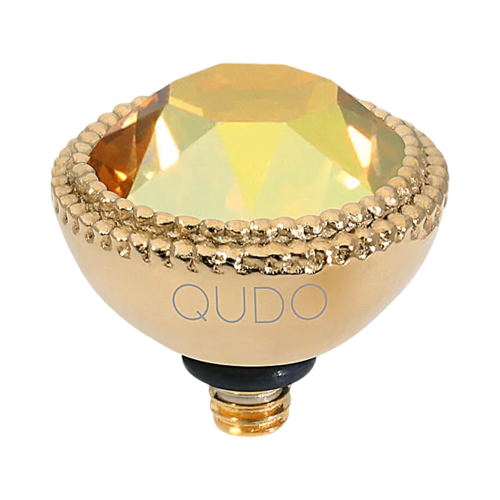 QUDO Fabero Double Beaded Crystal Topper – LG 11mm (Swarovski, Interchangeable)
