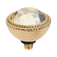 QUDO Fabero Double Beaded Crystal Topper – LG 11mm (Swarovski, Interchangeable)