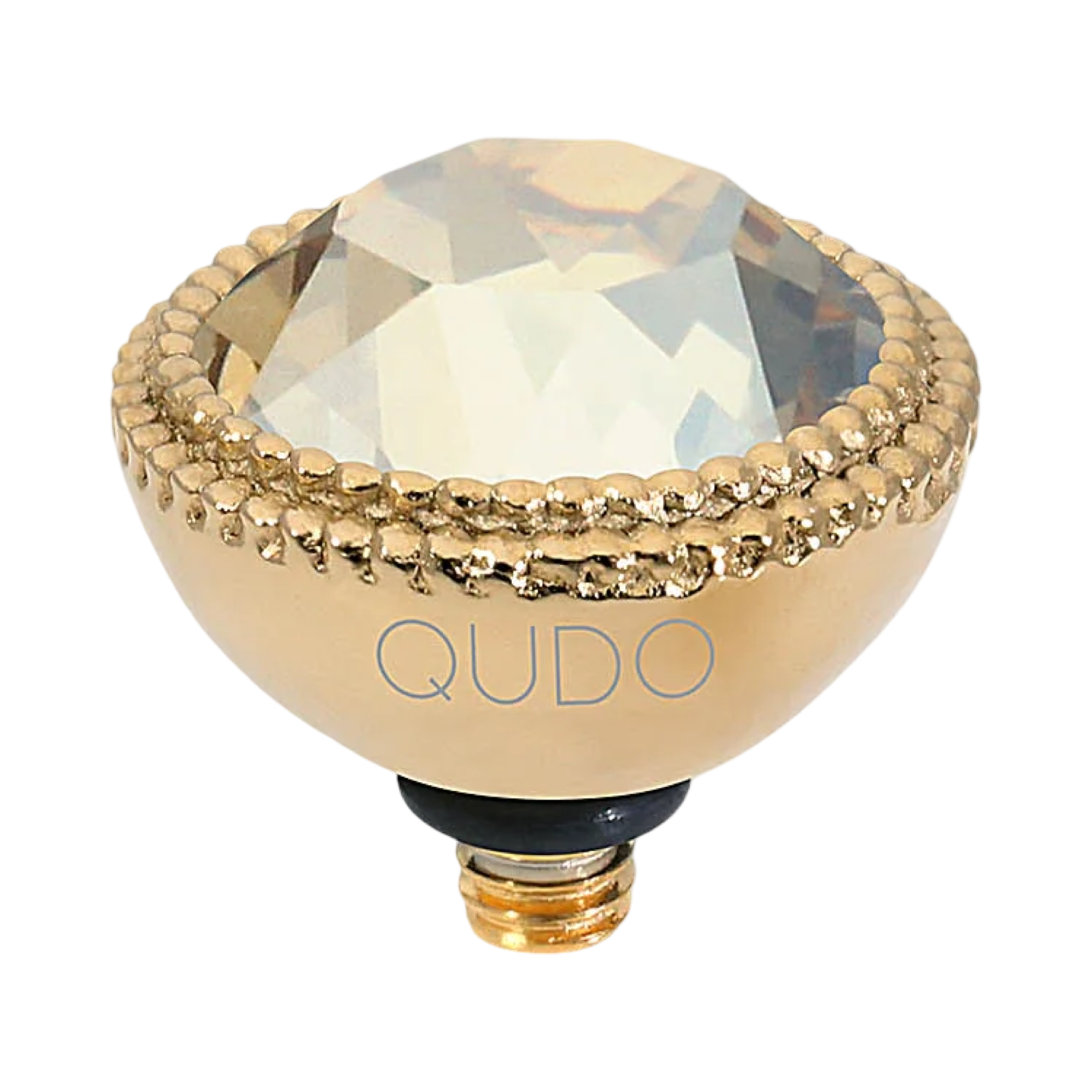 QUDO Fabero Double Beaded Crystal Topper – LG 11mm (Swarovski, Interchangeable)