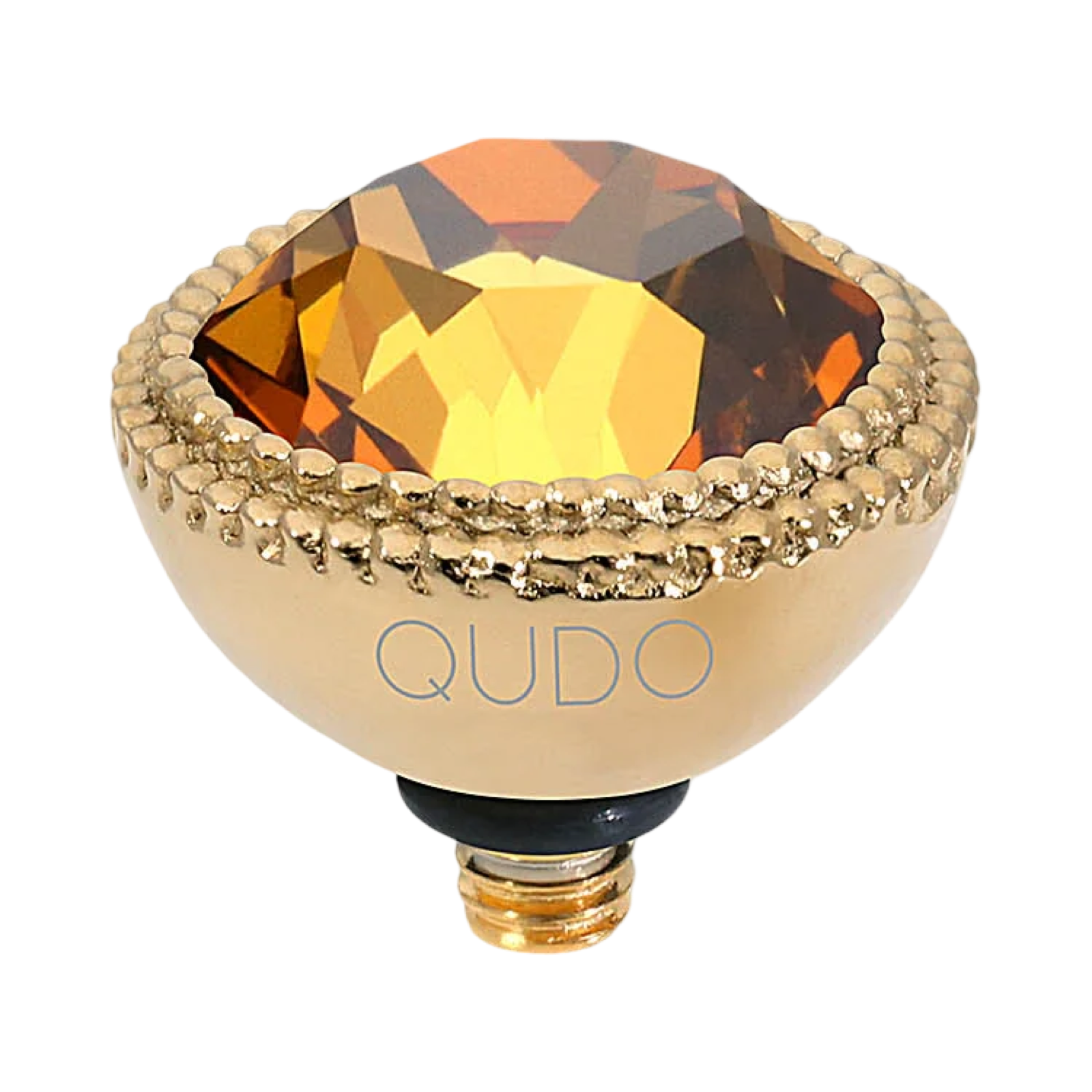 QUDO Fabero Double Beaded Crystal Topper – LG 11mm (Swarovski, Interchangeable)