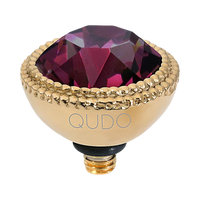 QUDO Fabero Double Beaded Crystal Topper – LG 11mm (Swarovski, Interchangeable)