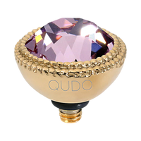 QUDO Fabero Double Beaded Crystal Topper – LG 11mm (Swarovski, Interchangeable)