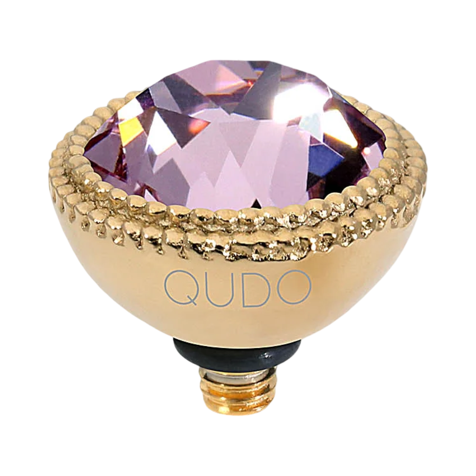 QUDO Fabero Double Beaded Crystal Topper – LG 11mm (Swarovski, Interchangeable)