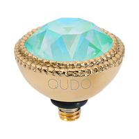 QUDO Fabero Double Beaded Crystal Topper – LG 11mm (Swarovski, Interchangeable)
