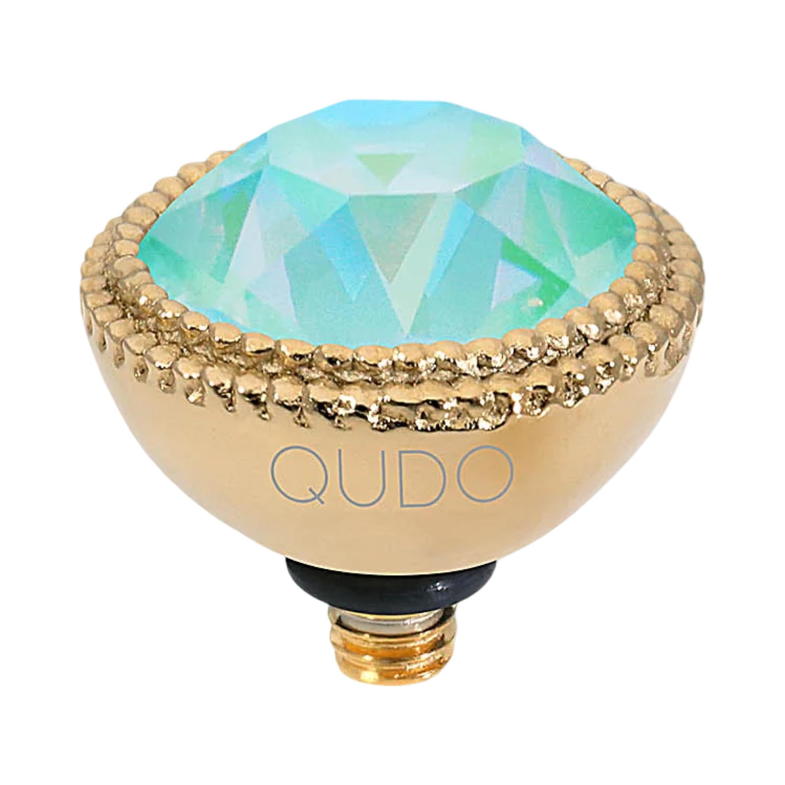 QUDO Fabero Double Beaded Crystal Topper – LG 11mm (Swarovski, Interchangeable)