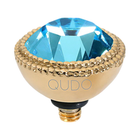 QUDO Fabero Double Beaded Crystal Topper – LG 11mm (Swarovski, Interchangeable)