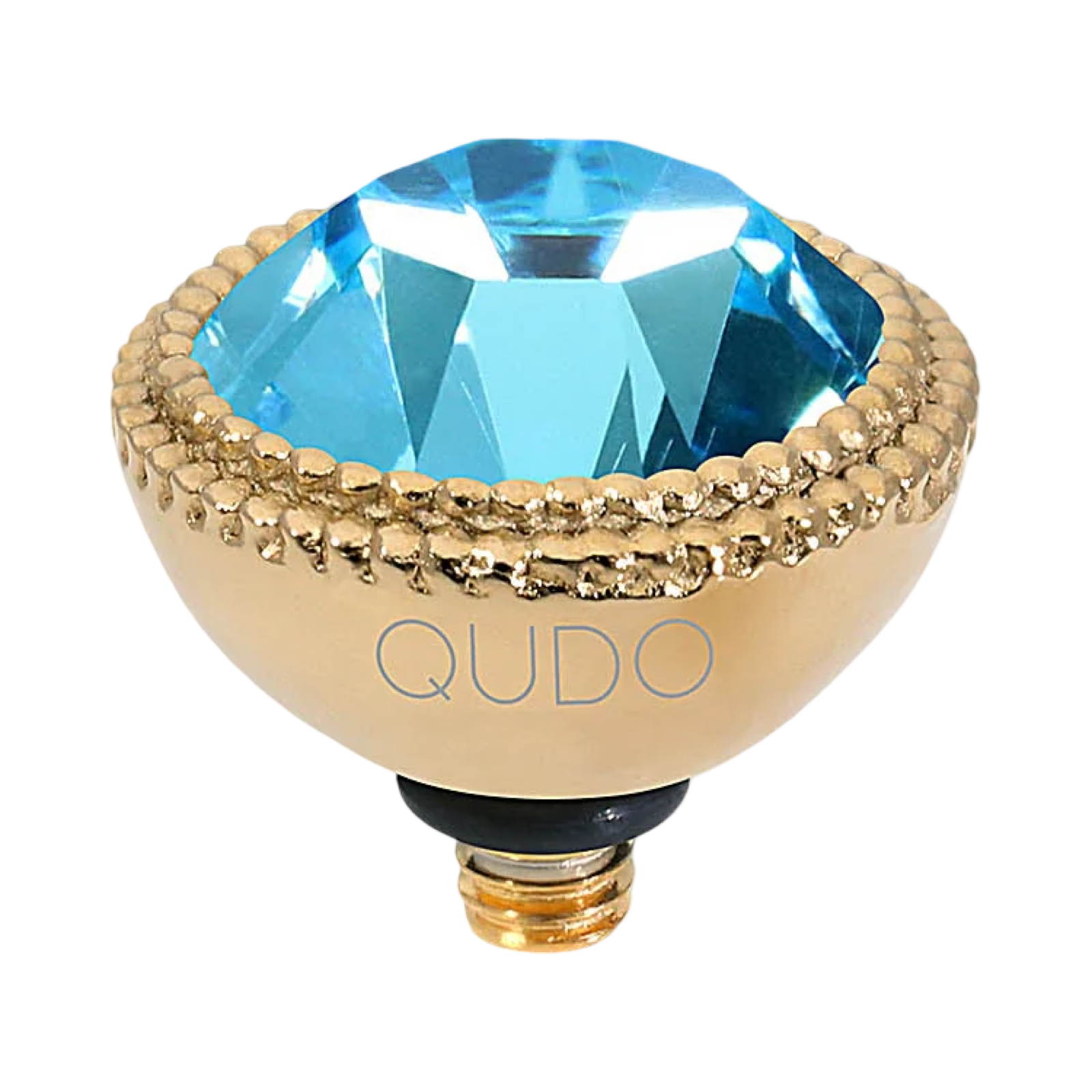 QUDO Fabero Double Beaded Crystal Topper – LG 11mm (Swarovski, Interchangeable)