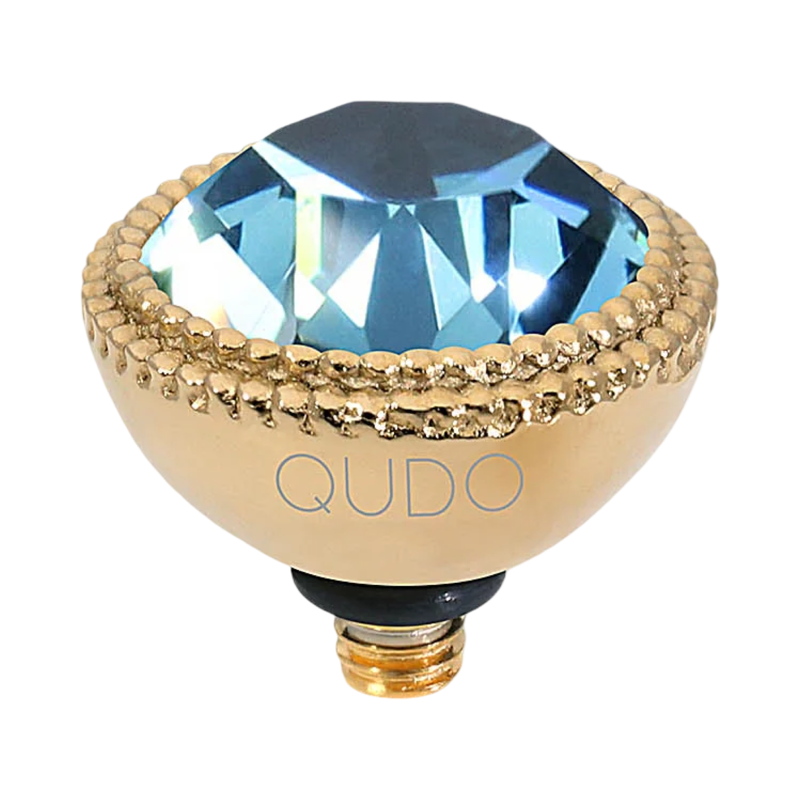 QUDO Fabero Double Beaded Crystal Topper – LG 11mm (Swarovski, Interchangeable)