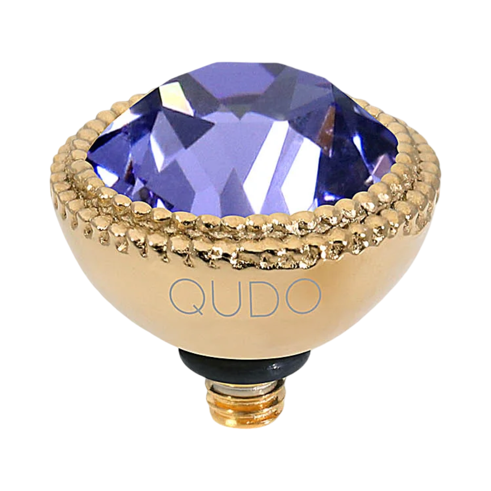 QUDO Fabero Double Beaded Crystal Topper – LG 11mm (Swarovski, Interchangeable)
