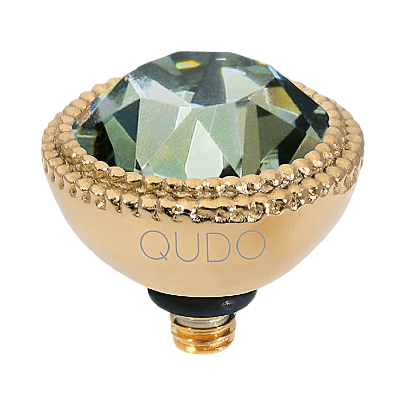 QUDO Fabero Double Beaded Crystal Topper – LG 11mm (Swarovski, Interchangeable)