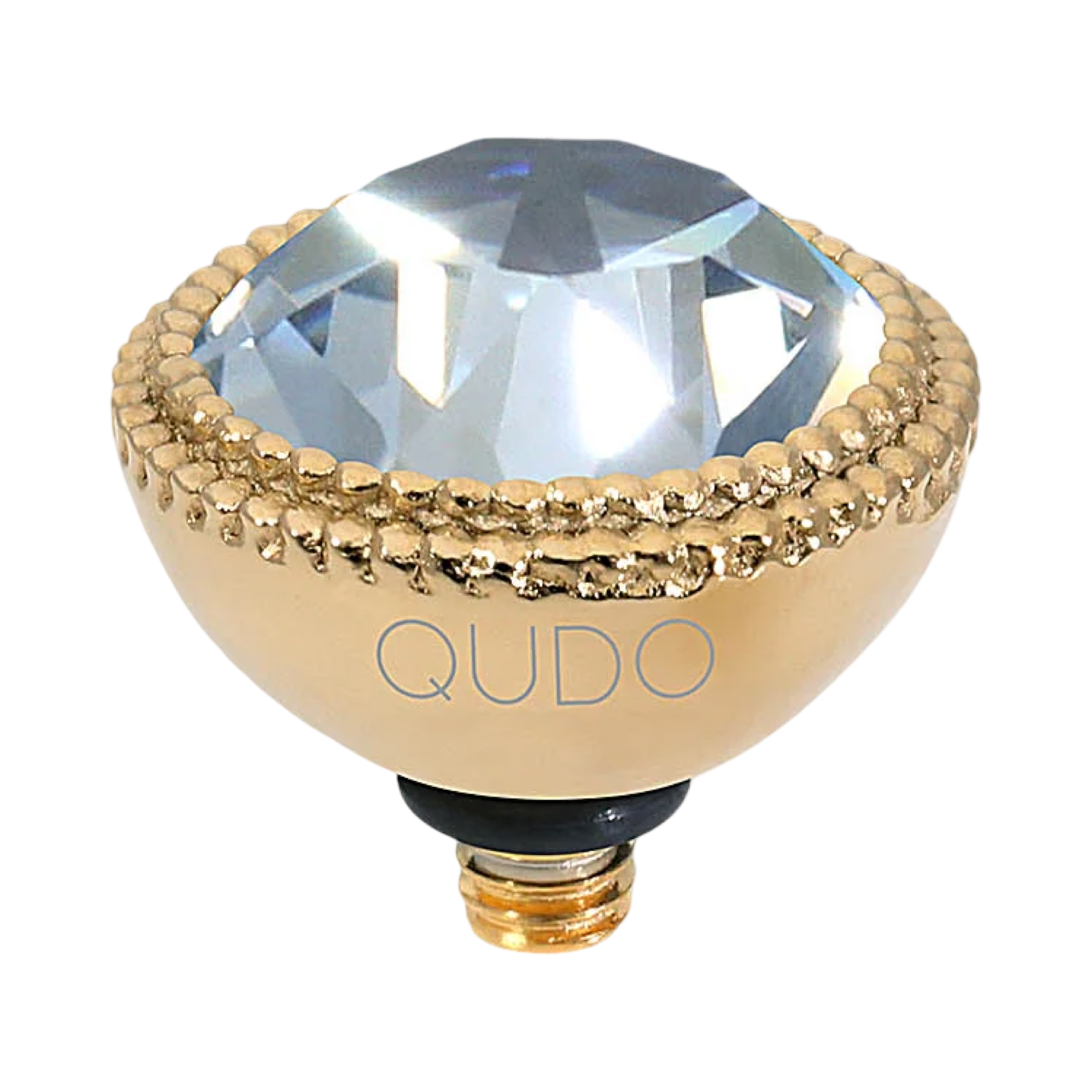 QUDO Fabero Double Beaded Crystal Topper – LG 11mm (Swarovski, Interchangeable)