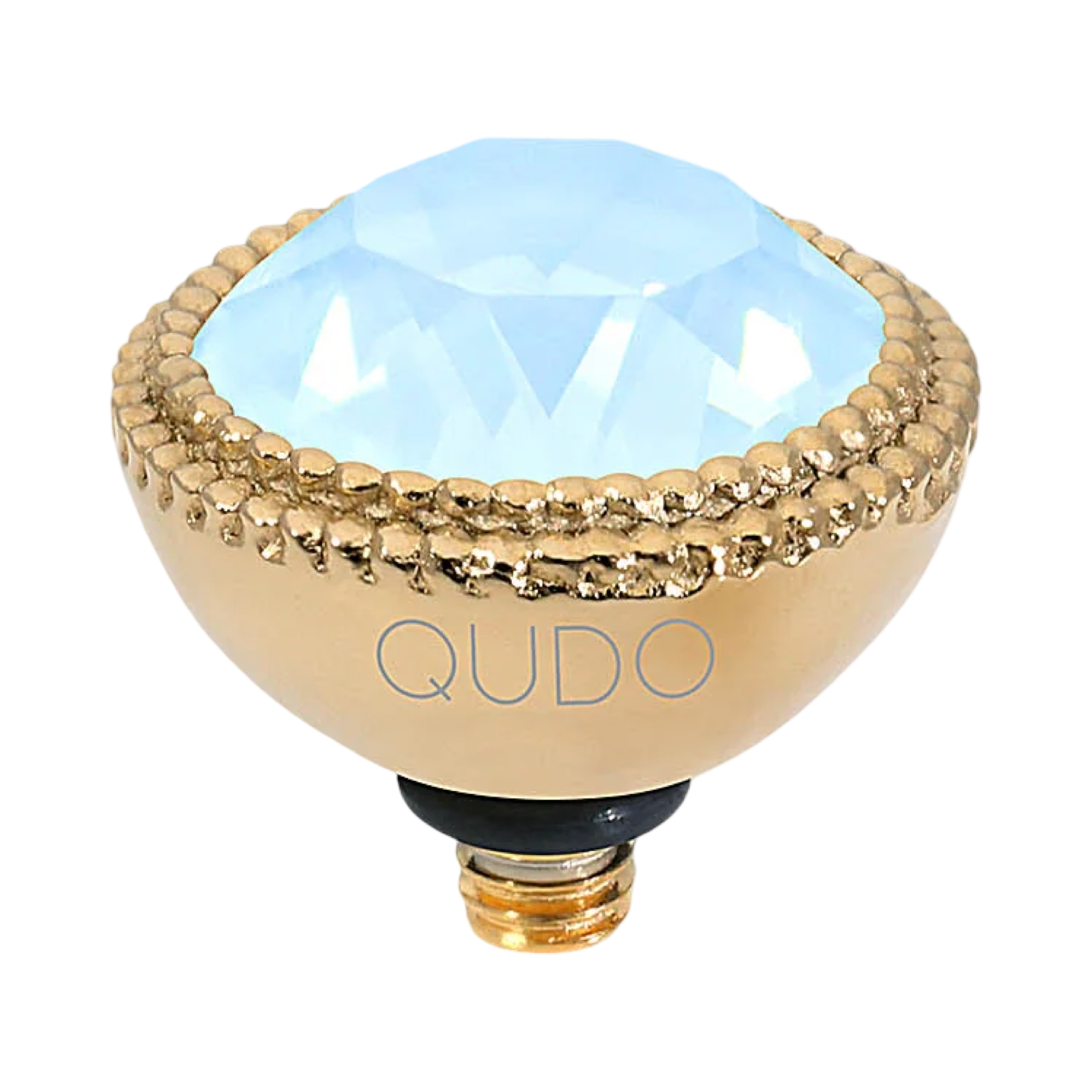 QUDO Fabero Double Beaded Crystal Topper – LG 11mm (Swarovski, Interchangeable)