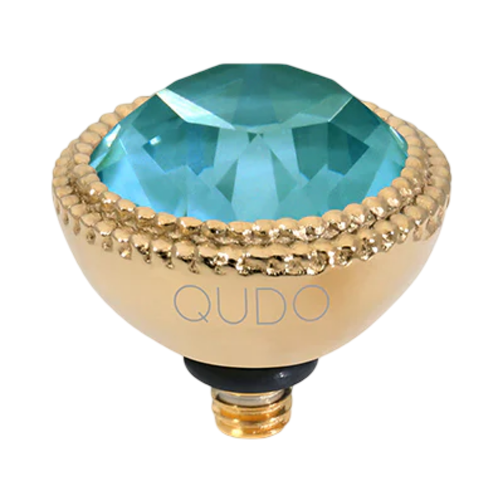 QUDO Fabero Double Beaded Crystal Topper – LG 11mm (Swarovski, Interchangeable)