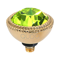 QUDO Fabero Double Beaded Crystal Topper – LG 11mm (Swarovski, Interchangeable)