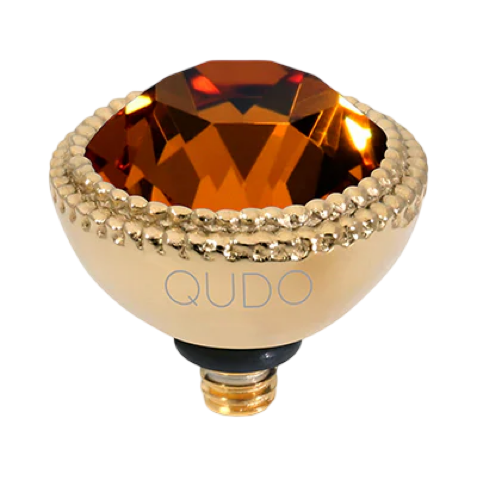 QUDO Fabero Double Beaded Crystal Topper – LG 11mm (Swarovski, Interchangeable)