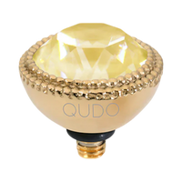 QUDO Fabero Double Beaded Crystal Topper – LG 11mm (Swarovski, Interchangeable)