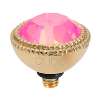 QUDO Fabero Double Beaded Crystal Topper – LG 11mm (Swarovski, Interchangeable)