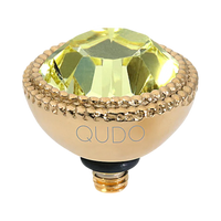 QUDO Fabero Double Beaded Crystal Topper – LG 11mm (Swarovski, Interchangeable)