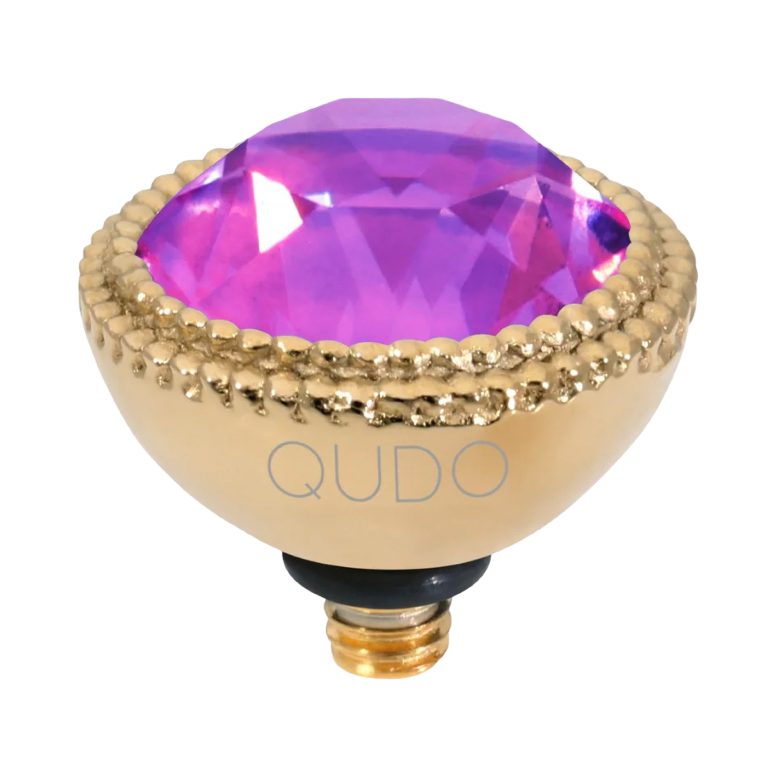 QUDO Fabero Double Beaded Crystal Topper – LG 11mm (Swarovski, Interchangeable)