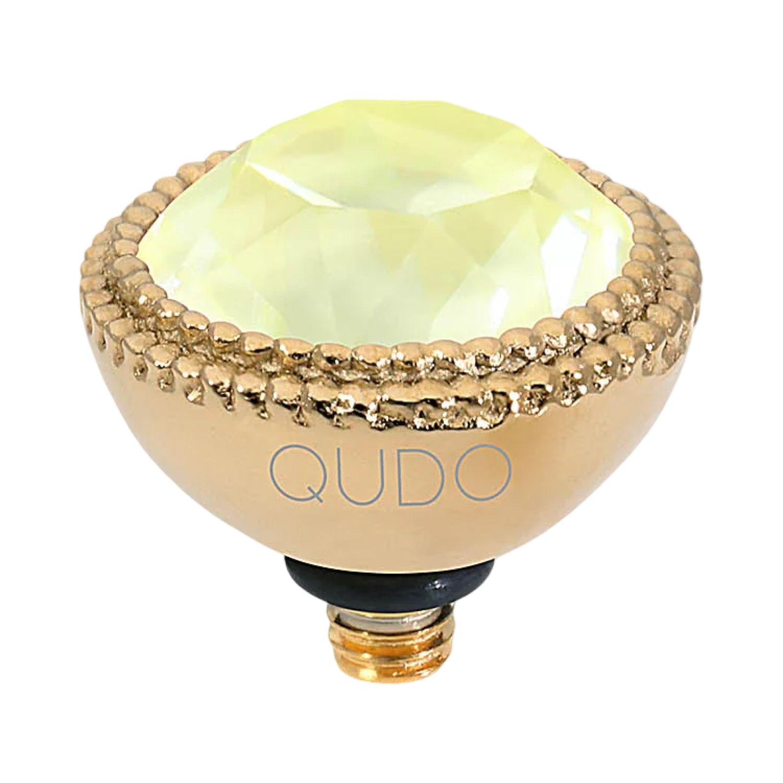QUDO Fabero Double Beaded Crystal Topper – LG 11mm (Swarovski, Interchangeable)