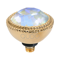 QUDO Fabero Double Beaded Crystal Topper – LG 11mm (Swarovski, Interchangeable)