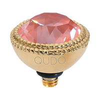 QUDO Fabero Double Beaded Crystal Topper – LG 11mm (Swarovski, Interchangeable)