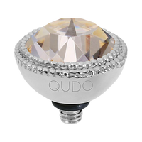 QUDO Fabero Double Beaded Crystal Topper – LG 11mm (Swarovski, Interchangeable)