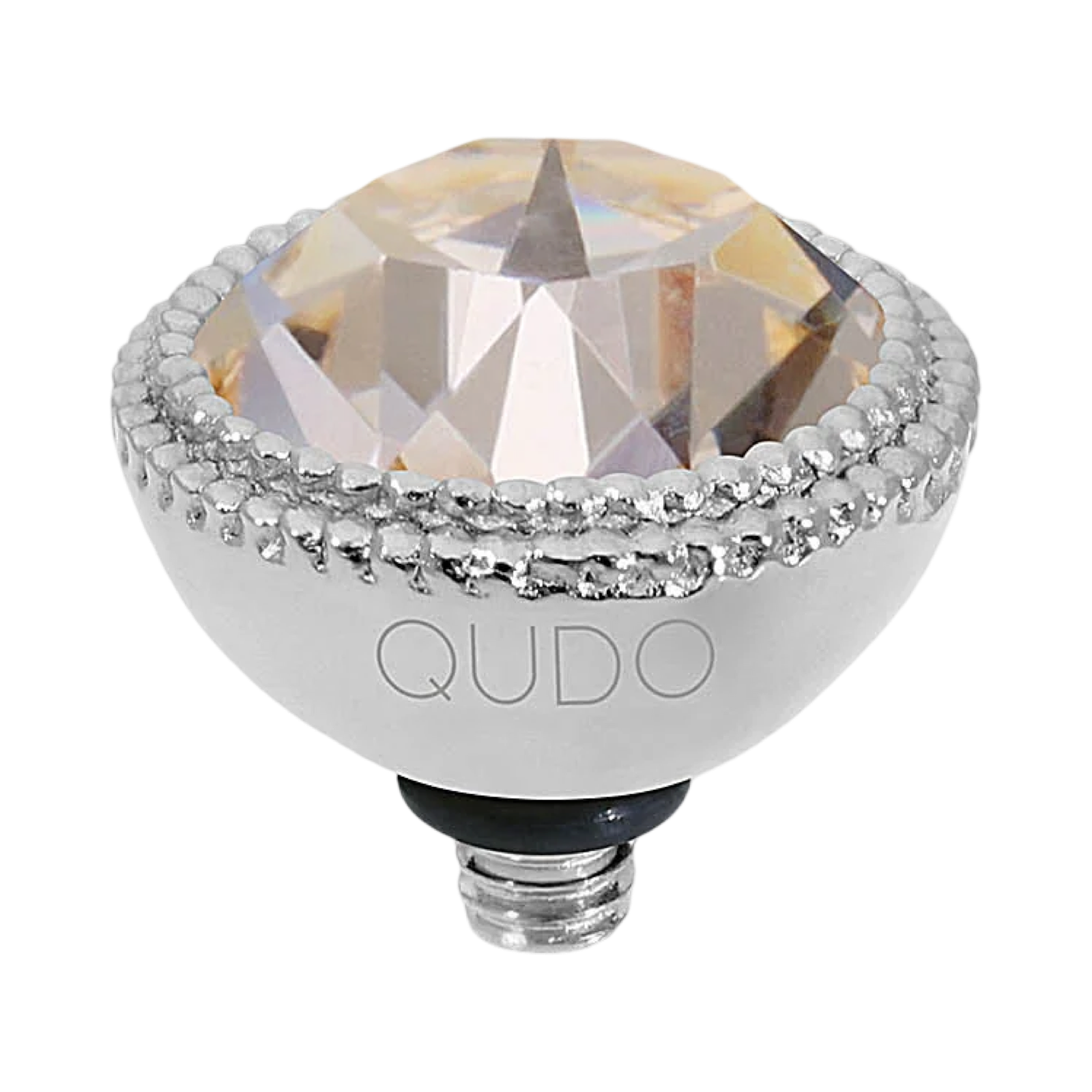 QUDO Fabero Double Beaded Crystal Topper – LG 11mm (Swarovski, Interchangeable)