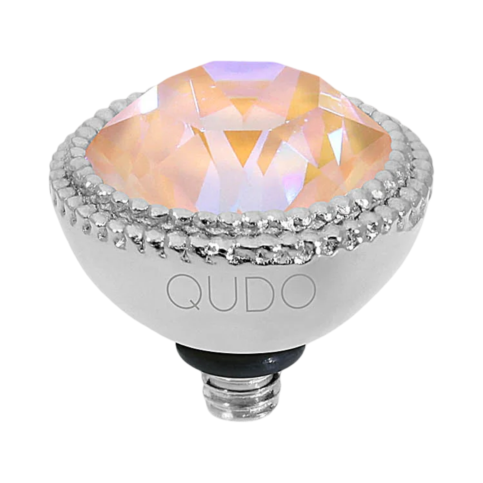 QUDO Fabero Double Beaded Crystal Topper – LG 11mm (Swarovski, Interchangeable)