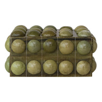 Handmade Marbled Resin Bobbin Box – Green Storage Accent