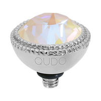 QUDO Fabero Double Beaded Crystal Topper – LG 11mm (Swarovski, Interchangeable)