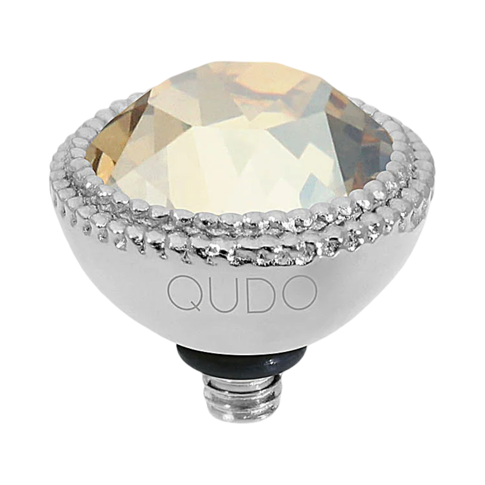 QUDO Fabero Double Beaded Crystal Topper – LG 11mm (Swarovski, Interchangeable)
