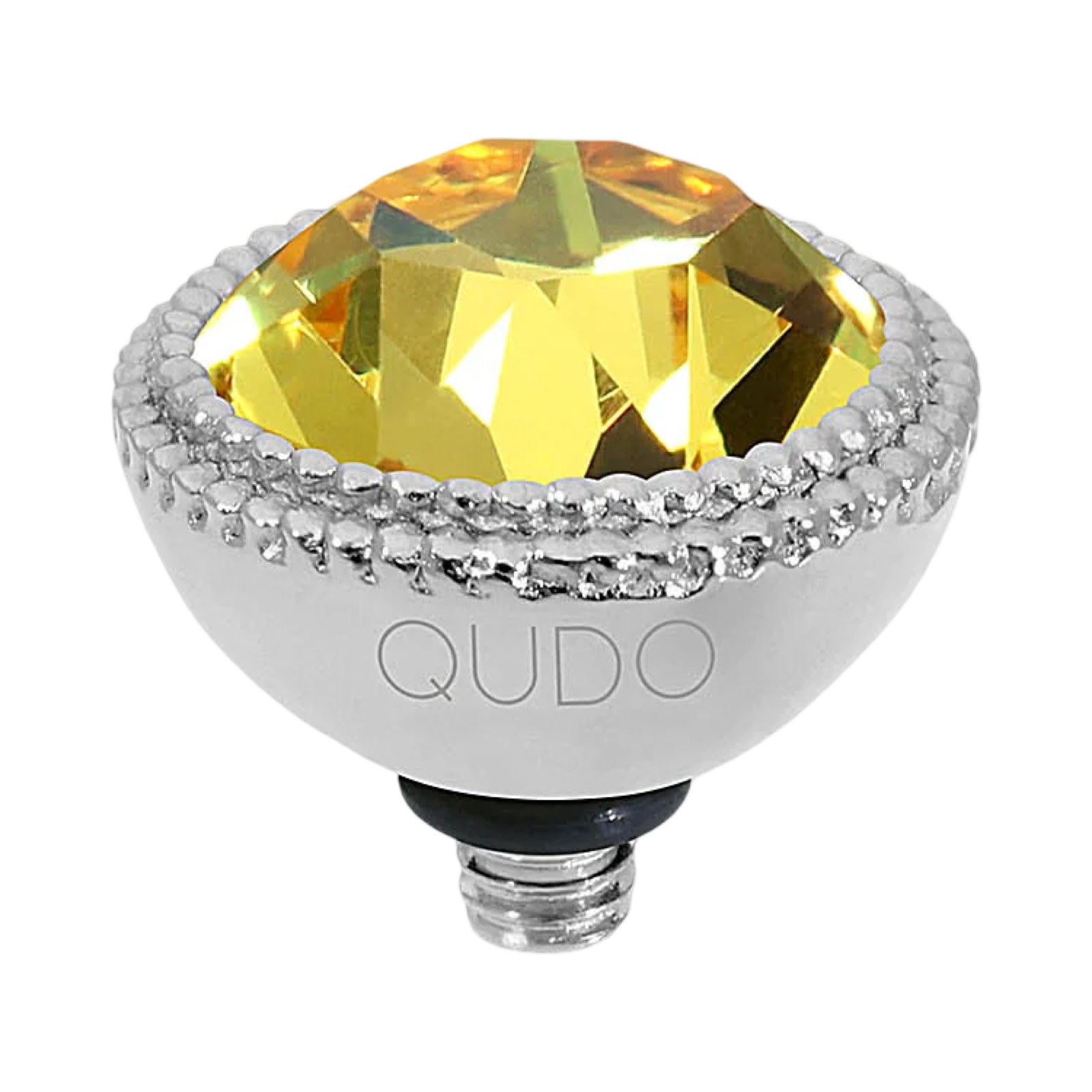QUDO Fabero Double Beaded Crystal Topper – LG 11mm (Swarovski, Interchangeable)