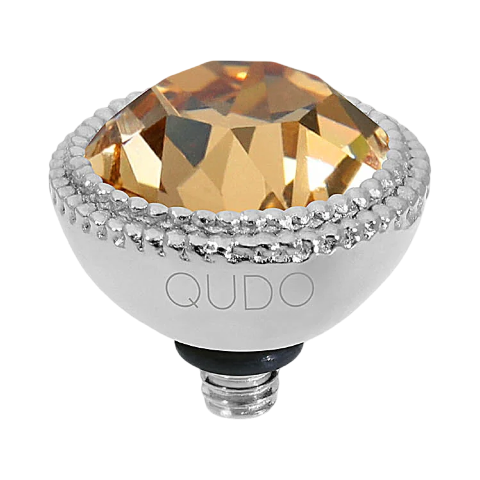 QUDO Fabero Double Beaded Crystal Topper – LG 11mm (Swarovski, Interchangeable)