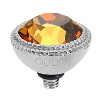 QUDO Fabero Double Beaded Crystal Topper – LG 11mm (Swarovski, Interchangeable)