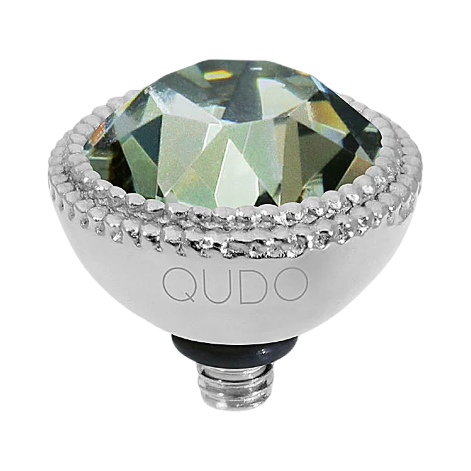 QUDO Fabero Double Beaded Crystal Topper – LG 11mm (Swarovski, Interchangeable)
