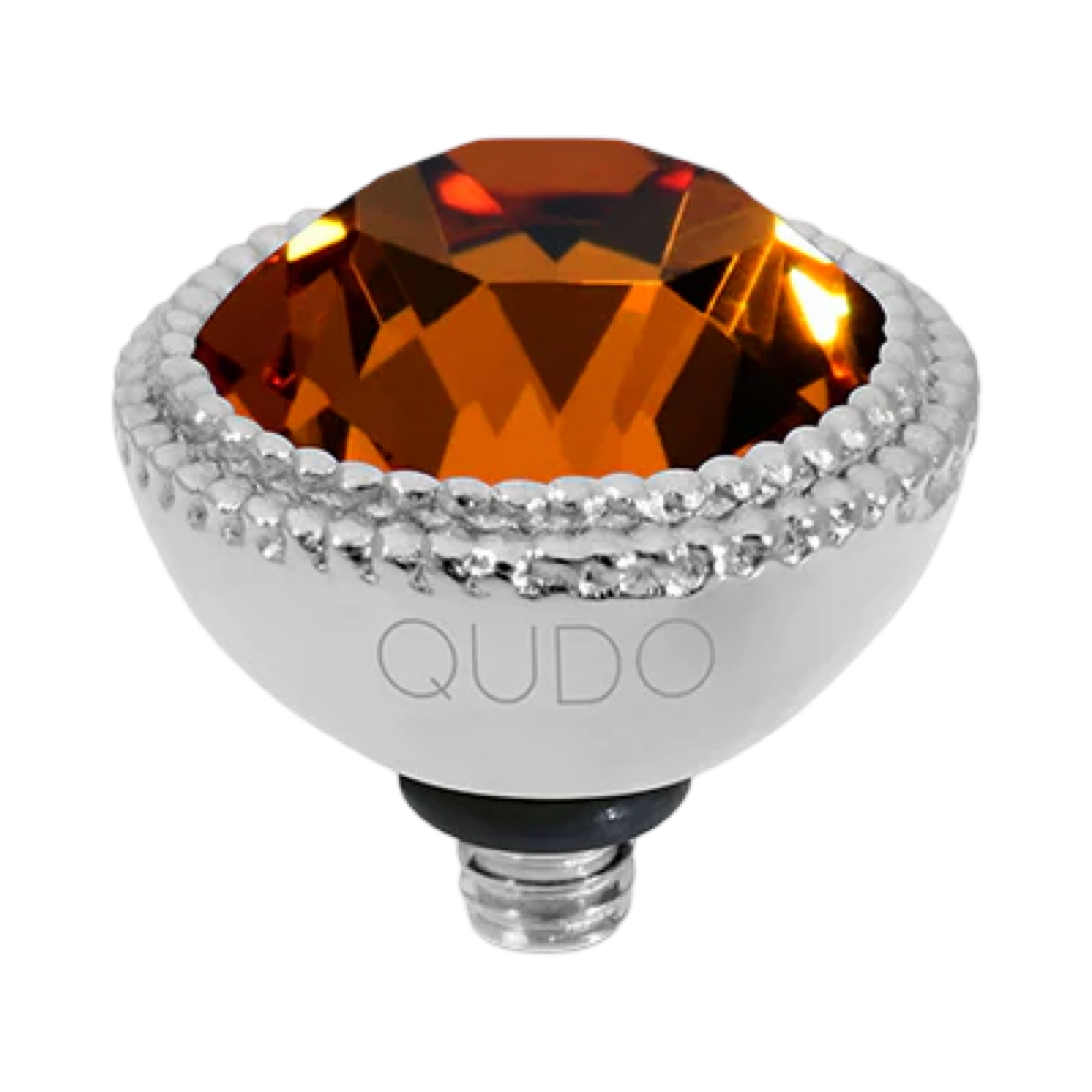 QUDO Fabero Double Beaded Crystal Topper – LG 11mm (Swarovski, Interchangeable)
